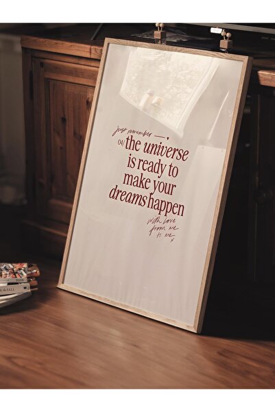 Postifull Çerçevesiz Poster Tablo, Duvar Posteri, Sanatsal Hd Baskı, Evrensel Rüya Yazısı , Maximalist No:52