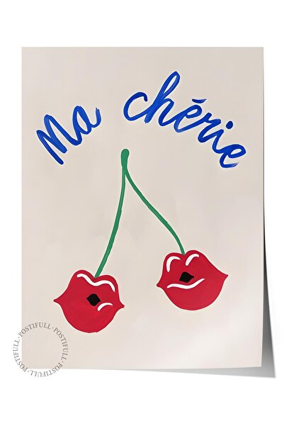 Postifull Çerçevesiz Poster Tablo, Duvar Posteri, Sanatsal Hd Baskı, Ma Chéri...