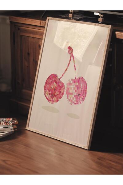 Postifull Çerçevesiz Poster Tablo, Duvar Posteri, Sanatsal Hd Baskı, Pembe Kiraz Mevsimi , Maximalist No:108