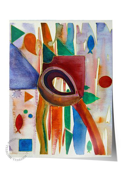 Postifull Frameless Poster Painting, Wall Poster, Artistic Hd Printing, Artist's Tool , Maximalist No:223