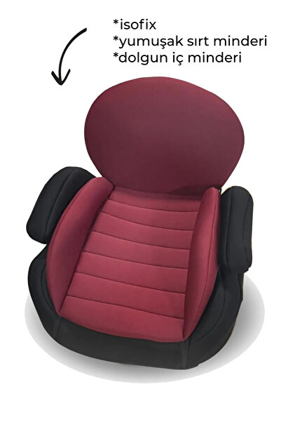 Convers İsofix'li Oto Koltuk Yükseltici Bordo