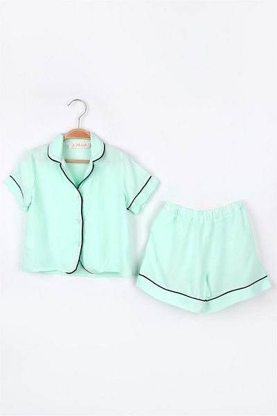 Le Mabelle Mint Pijama Set for Girls