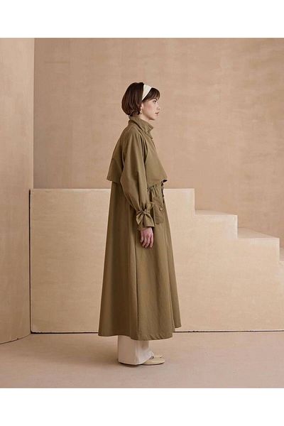 Hena Store Brown Trench Coat Shoes
