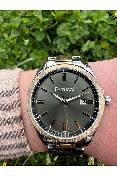Ferrucci FC14304M.03 Rose Silver Color Steel Cord 3 Atm Waterproof Men's Wristwatch