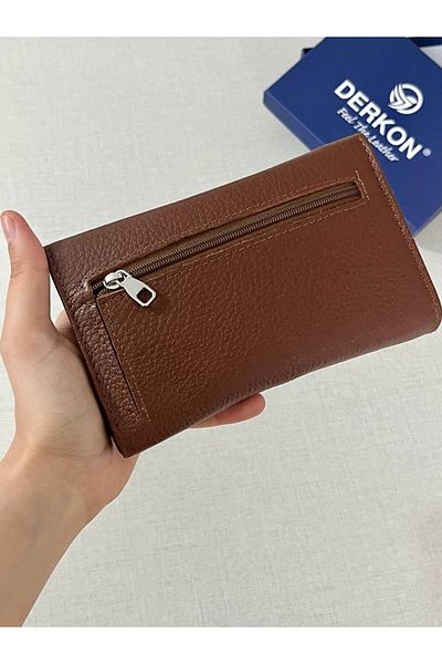 DERKON Medium Genuine Leather Women's Wallet