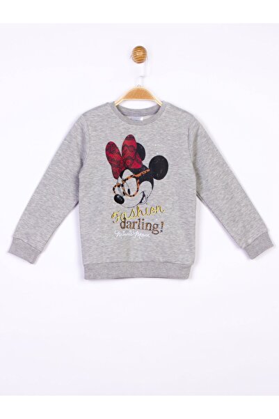 Minnie Mouse Lisanslı Çocuk Sweatshirt 18411