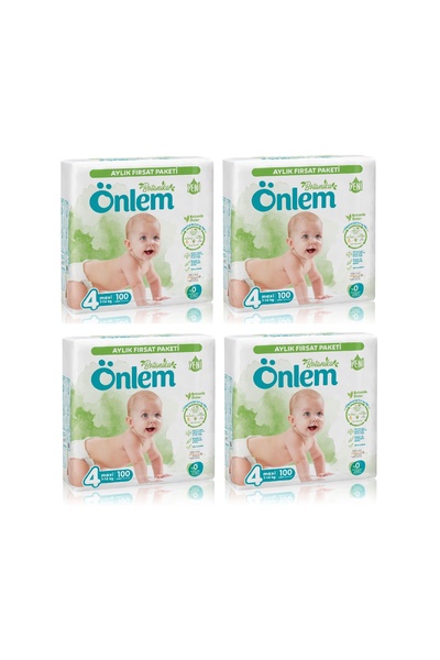 ÖNLEM Botanika Aylık Fırsat Paket Maxi 4 Numara (7-14 KG) 400 Adet