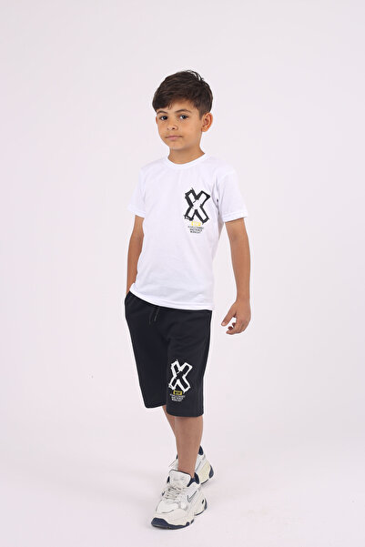 Çiggo Kids Set de lenjerie de corp din bumbac Win X cu imprimeu guler rotund