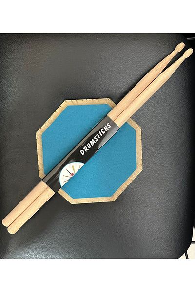 SEGAH TASARIM DRUM PRACTICE PAD 17CM BLUE - DRUMBUTT