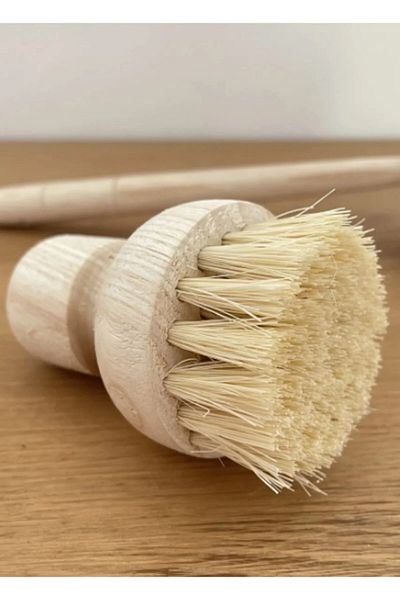 Mirilliahome Ecological Natural Vegetable Fruit Brush, Wooden Dish Brush