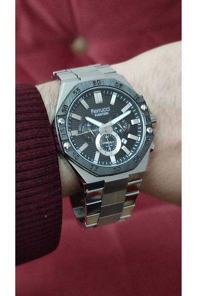 Ferrucci Steel Case Men's Wristwatch Functional 2034