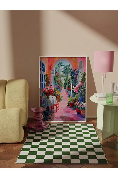Postifull Pictură poster fără încadrare, poster de perete, imprimare artistică HD, terasă confidentă, maximalist nr:81
