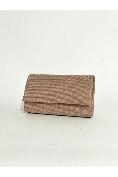 NAZART Rochie de seară cu aspect de piatră mare, cu aspect de piatră, clutch portofoliu, curea cu lanț, geantă de seară de logodnă de nuntă
