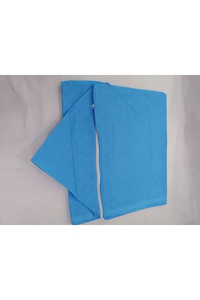 AYHOME Scrap de culoare albastră Cuvertură de dimensiuni mari Scrap de pernă Scrap de pernă 100 X50 X 50 cm Țesătură intercalată cu fermoar Portabil