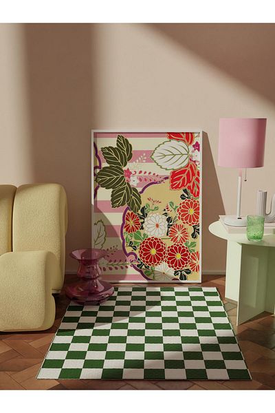 Postifull Frameless Poster Painting, Wall Poster, Artistic Hd Print, Flower Festival , Maximalist No:249