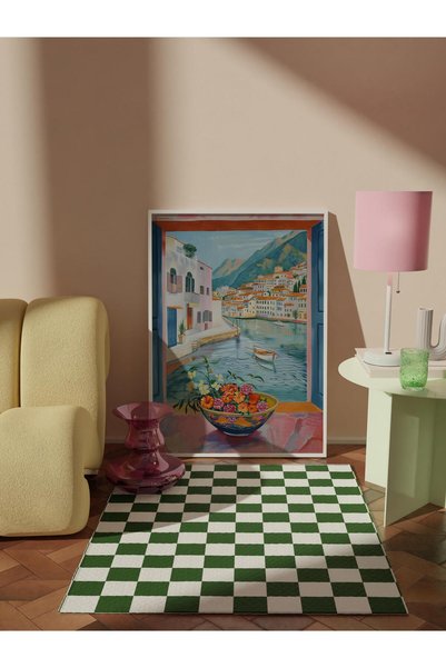 Postifull Çerçevesiz Poster Tablo, Duvar Posteri, Sanatsal Hd Baskı, Akdeniz Sessizliği , Maximalist No:293