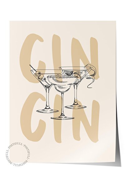 Postifull Çerçevesiz Poster Tablo, Duvar Posteri, Sanatsal Hd Baskı, Cin Tost...