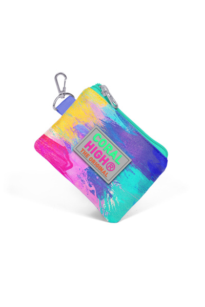Coral High Kids Colorful Airbrush Patterned Coin Purse 21838