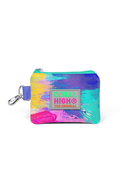 Coral High 21838 Model Kids Colorful Airbrush Patterned Coin Purse