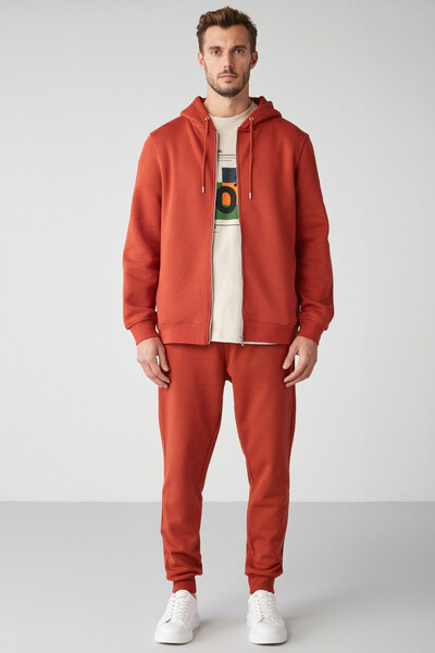 GRIMELANGE Jeremiah Men's Regular Leg Stretch Fabric Tile Colored Tracksuit with Lanyard Waist and Elastic Pockets