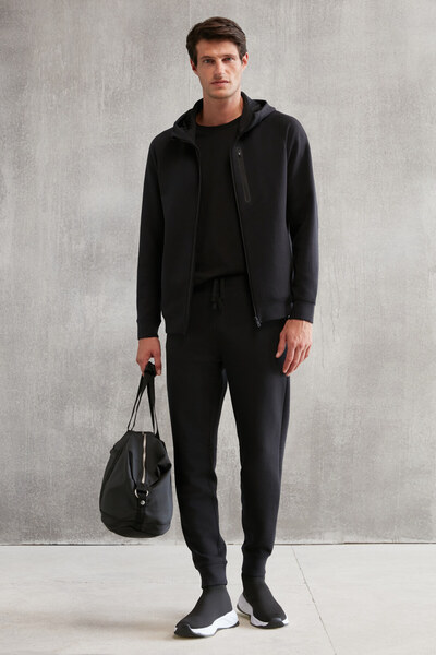 GRIMELANGE Ανδρικό μαύρο φούτερ FERB