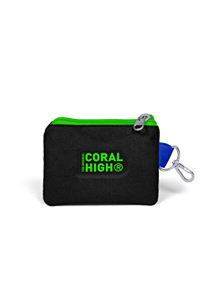 Coral High 21877 Model Black Saks Dragon Patterned Children's Coin Purse