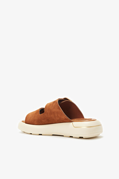 Louis Cardy Timado Tan Genuine Leather Women's Slippers