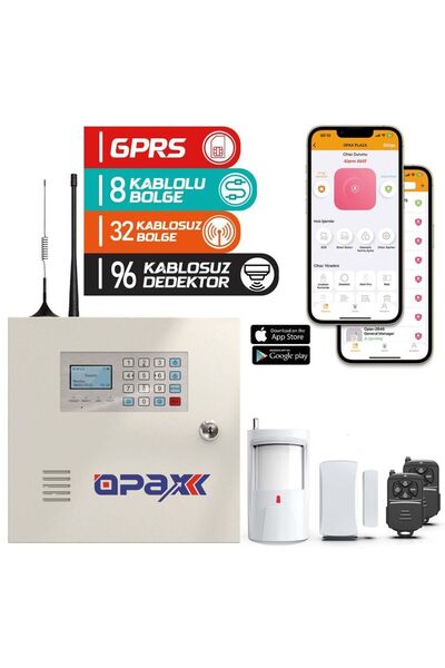 OPAX -2646 KABLOLU I KABLOSUZ GPRS ALARM PANELİ