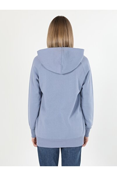 Colin's Γυναικείο φούτερ Regular Fit με κουκούλα Μωβ