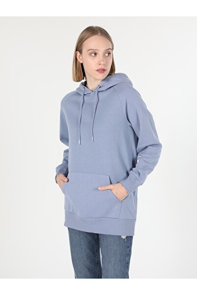 Colin's Γυναικείο φούτερ Regular Fit με κουκούλα Μωβ