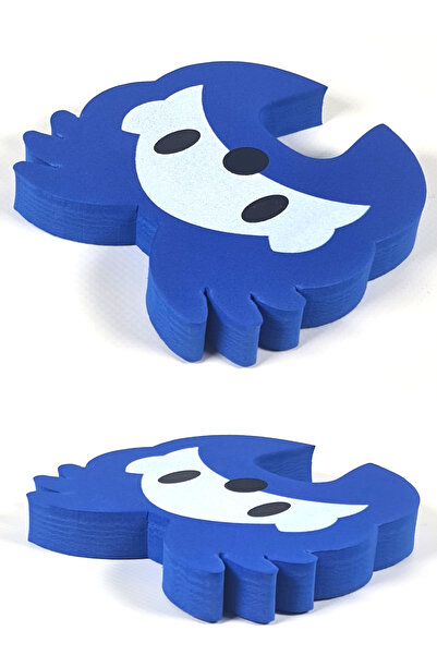 Binbirreyon 2 Piece Door Safety Set - Stopper and Wedge Protector Blue Pd027