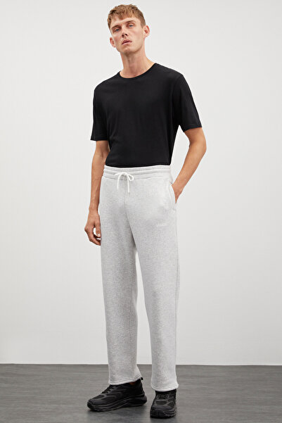 GRIMELANGE Freddy Men's Regular Fit Soft Fabric Printed 3 Pocket Karmelange Sweatpants