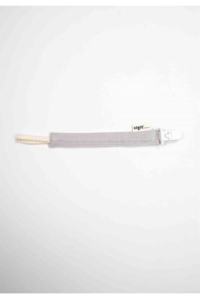 Cigit حامل لهاية أطفال قطن 23 سم رمادي