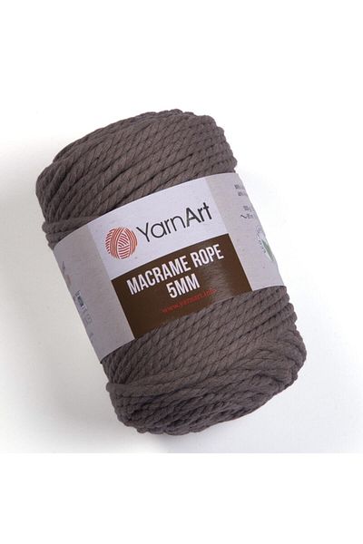 Yarnart Σχοινί Macrame 5 mm - Σχοινί Πλεκτομηχανής Μακραμέ Milk Coffee-768