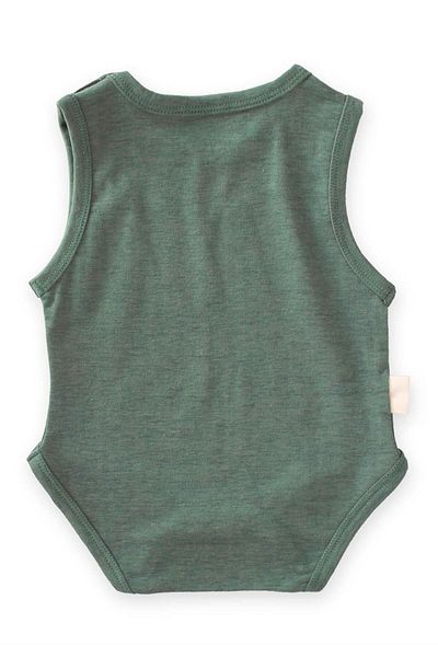 Cigit New Sleeve Bodysuit 0-3 Years Old Khaki Green