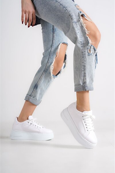 Papuçlarım Dámské tenisky Dakota White Matte Leather