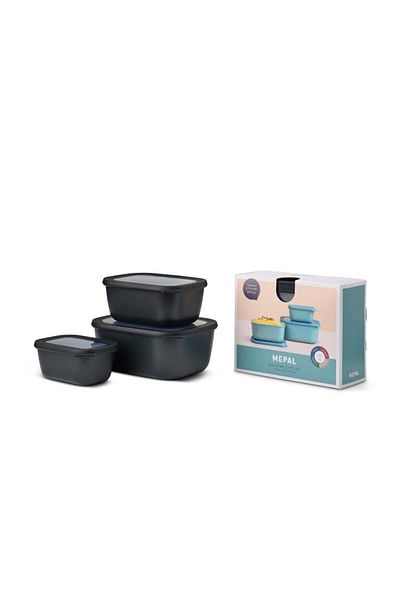 Mepal Set Cirqula Rectangular 3 Piece Storage Container
