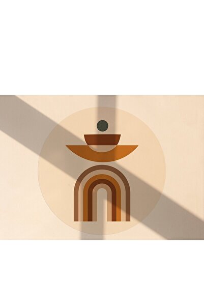 KanvasSepeti Kendiliğinden Yapışkanlı Kalın Kanvas Dokulu Dekoratif Bohem Art...