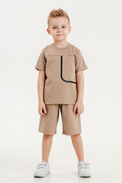 BARKOD KİDS Barkod Kids 100% bumbac Set dublu tricou și pantaloni scurți pent...