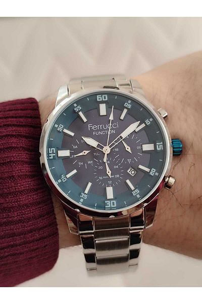 Ferrucci Steel Case Men's Wristwatch Functional 2015