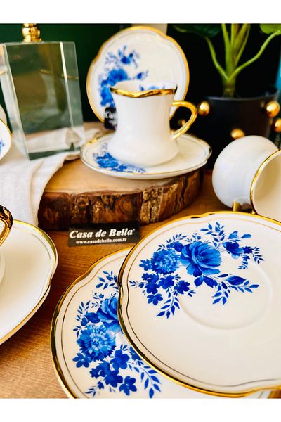 ACAR Casa De Bella Porcelain 6-Person Coffee Cup