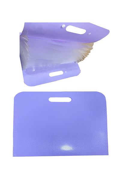 FLY COLOR 13 حجرة - ملف أرجواني مع حامل ملفات منفاخ ومقبض