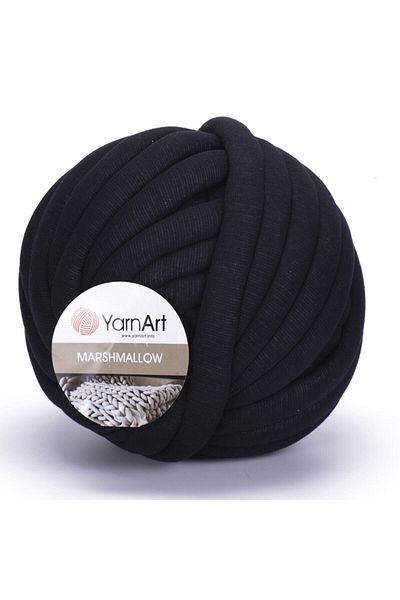Yarnart Μαύρο κορδόνι μαξιλαριού Marshmallow Knot - 902