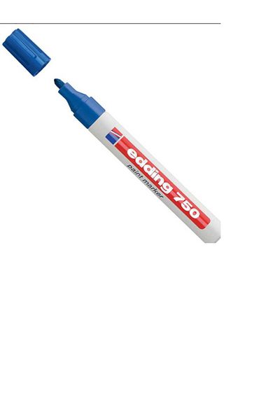 Edding 2-4 Mm Blue Round Tip Marker Decor Paint - 750 Pack of 10