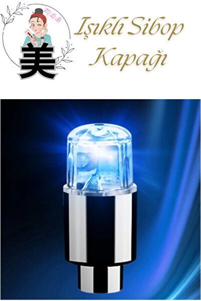 FORSEİ LUCA Hareket Sensörlü Işıklı Sibop Kapağı 4 Adet Motor Otomobil Bisikl...