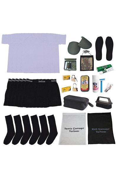 Ö ÖZMERT ASKERİ MALZEME 6-Piece Basic Novice Soldier Set - Summer Sailor
