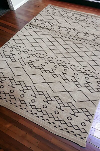 ALTUN CARPET Şonıl Vizyon - Woven Rug Modern Cotton Based Non-Slip Feature Ho...