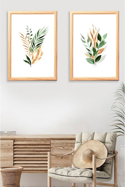 TRENDPOSTER 2 τεμαχίων Bohemian Home Style Πίνακας με φυσικό ξύλινο πλαίσιο για το σπίτι (Η ΠΡΟΣΦΟΡΑ ΜΑΣ ΕΙΝΑΙ ΤΟ ΣΤΑΣΙΑΣΤΙΚΟ ΚΑΙ ΤΗ ΔΙΠΛΗ ΤΑΙΝΙΑ.)