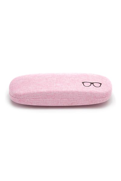 Olivewing Pink Hard Glasses Case - Fabric Covered