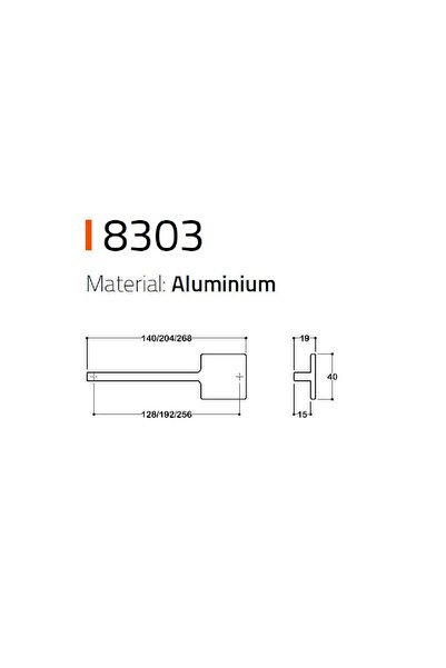 System 8303 Modern Kulp Antik Renk 256 Mm